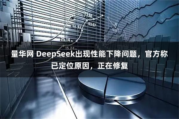 量华网 DeepSeek出现性能下降问题，官方称已定位原因，正在修复